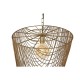 Полилей Home ESPRIT Златен Желязо 46 x 46 x 98 cm