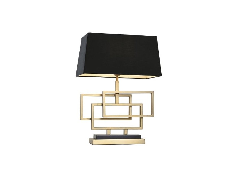 Настолна лампа Home ESPRIT Черен Златен 50 W 220 V