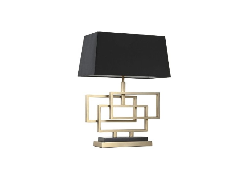 Настолна лампа Home ESPRIT Черен Златен 50 W 220 V
