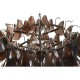 Полилей Home ESPRIT Кафяв Сребрист Кристал Стомана 25 W 80 x 80 x 80 cm