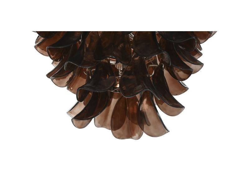 Полилей Home ESPRIT Кафяв Сребрист Кристал Стомана 25 W 80 x 80 x 80 cm