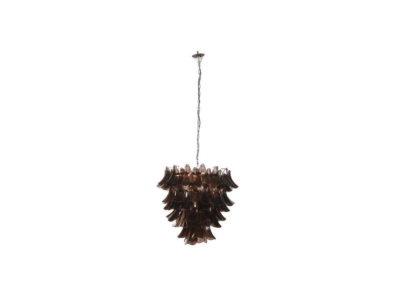 Полилей Home ESPRIT Кафяв Сребрист Кристал Стомана 25 W 80 x 80 x 80 cm