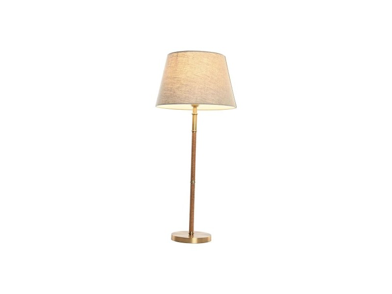 Настолна лампа Home ESPRIT Бежов Златен Естествен 50 W 220 V