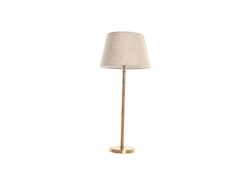 Настолна лампа Home ESPRIT Бежов Златен Естествен 50 W 220 V