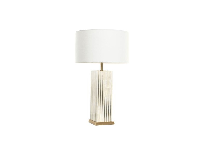 Настолна лампа Home ESPRIT Бежов Златен 50 W 220 V