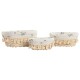 Игра на Кошници Home ESPRIT плетена ракита 29 x 22 x 12 cm
