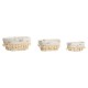Игра на Кошници Home ESPRIT плетена ракита 29 x 22 x 12 cm