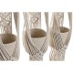 Саксия Home ESPRIT Памук Дървен Град 46 x 2 x 93 cm