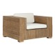 Градинско кресло Home ESPRIT Бял Естествен 117 x 92 x 65 cm