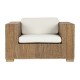 Градинско кресло Home ESPRIT Бял Естествен 117 x 92 x 65 cm