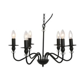 Полилей Home ESPRIT Черен Метал 25 W 54 x 54 x 46 cm
