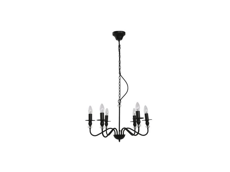 Полилей Home ESPRIT Черен Метал 25 W 54 x 54 x 46 cm
