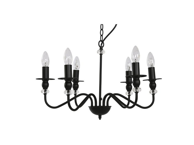 Полилей Home ESPRIT Черен Метал 25 W 54 x 54 x 46 cm
