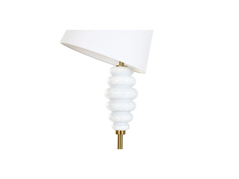 Лампион Home ESPRIT Бял Златен 220 V 43 x 43 x 170 cm