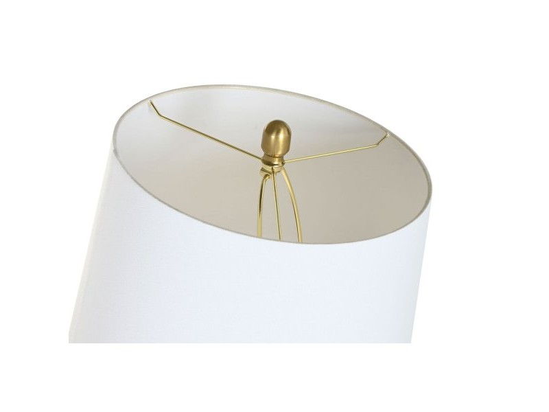 Лампион Home ESPRIT Бял Златен 220 V 43 x 43 x 170 cm