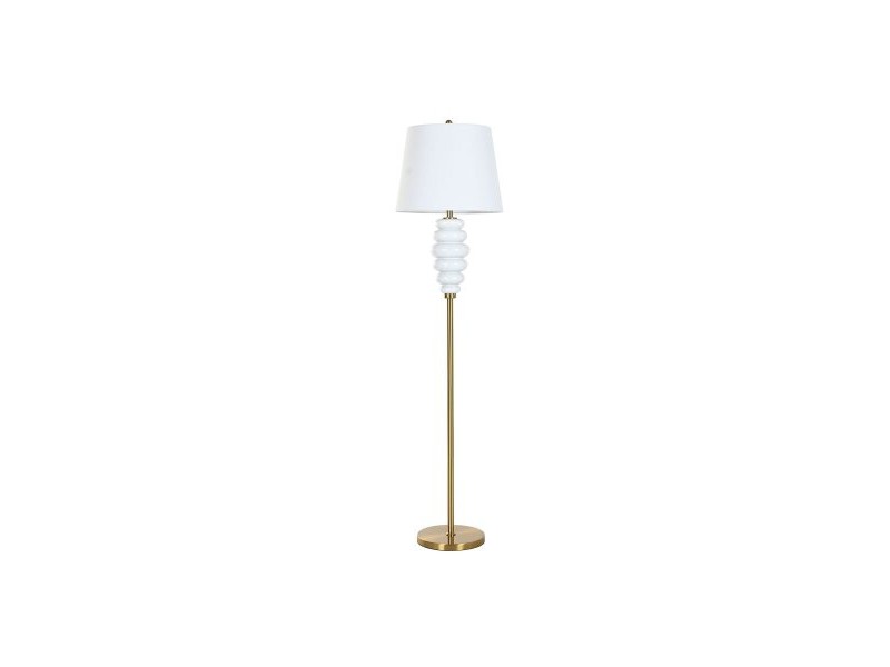 Лампион Home ESPRIT Бял Златен 220 V 43 x 43 x 170 cm