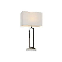 Настолна лампа Home ESPRIT Бял Сребрист 50 W 220 V