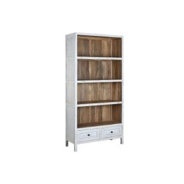 Лавица Home ESPRIT Бял Дърво манго 100 x 40 x 198 cm