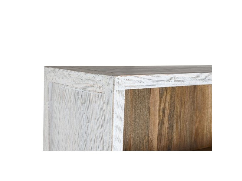 Лавица Home ESPRIT Бял Дърво манго 100 x 40 x 198 cm