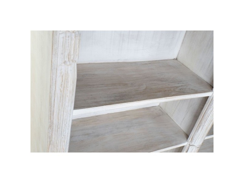Лавица Home ESPRIT Бял Дърво манго Дървен MDF 180 x 40 x 200 cm