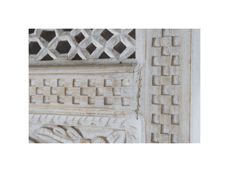 Лавица Home ESPRIT Бял Дърво манго Дървен MDF 180 x 40 x 200 cm