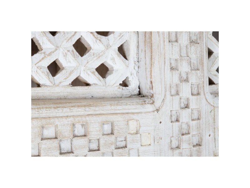 Лавица Home ESPRIT Бял Дърво манго Дървен MDF 180 x 40 x 200 cm