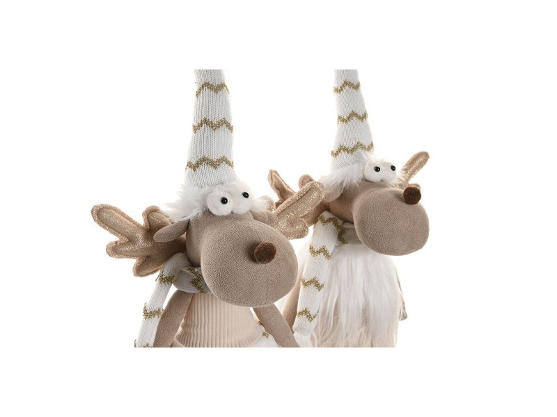Коледна Украса Home ESPRIT Бял Царица 14 X 13 X 60 CM (2 броя)