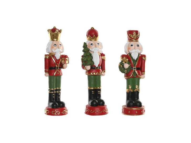 Коледна Украса Home ESPRIT Многоцветен Орехотрошачка 14 x 13 x 48 cm (3 броя) Коледна Украса Home ESPRIT Многоцветен Орехотрошачка 14 x 13 x 48 cm (3 броя)