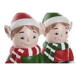 Коледна Украса Home ESPRIT Многоцветен Елф 15 X 13 X 32 cm (2 броя)