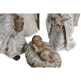 Рождествена Коледна Сцена Home ESPRIT Бял Смола 8 x 6 x 19 cm (8 Части)