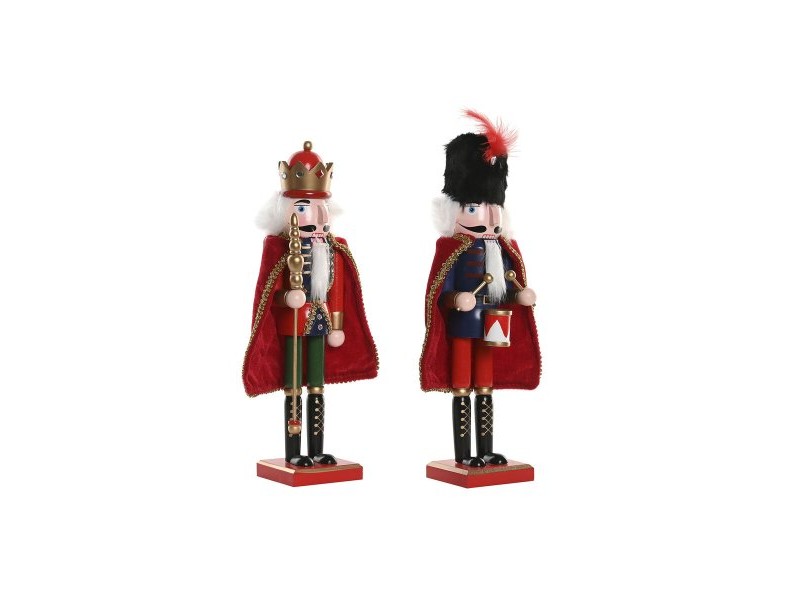 Коледна Украса Home ESPRIT Многоцветен Орехотрошачка 20 x 20 x 38 cm (2 броя)