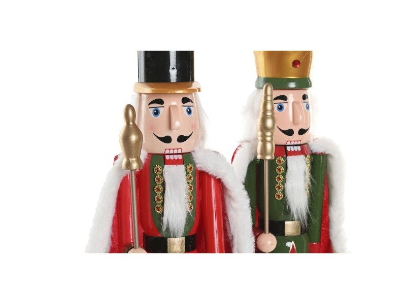 Коледна Украса Home ESPRIT Многоцветен Орехотрошачка 20 x 13 x 55 cm (2 броя) Коледна Украса Home ESPRIT Многоцветен Орехотрошачка 20 x 13 x 55 cm (2 броя)