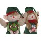 Коледна Украса Home ESPRIT Червен Зелен Елф 31 X 13 X 53 CM (2 броя)