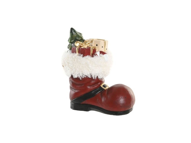 Коледна Украса Home ESPRIT Бял Червен Зелен Златен Ботуш 29 X 16,5 X 33,5 CM