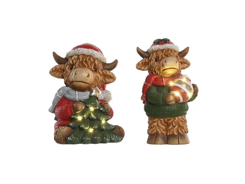 Коледна Украса Home ESPRIT Многоцветен 22,5 X 19 X 38 CM (2 броя)