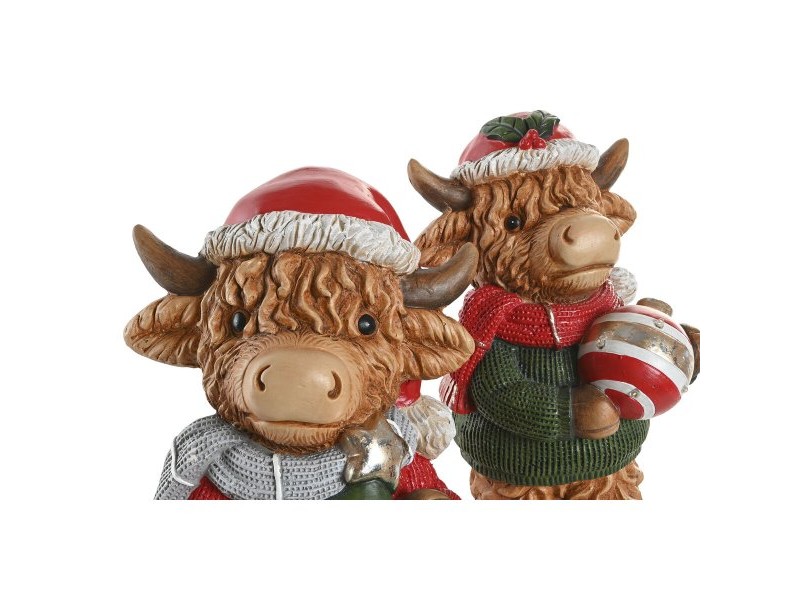 Коледна Украса Home ESPRIT Многоцветен 22,5 X 19 X 38 CM (2 броя)