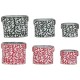 Комплект Коледни Декорации Home ESPRIT Червен Зелен Коледа 28,5 x 19,5 x 24 cm (3 Части) (2 броя)