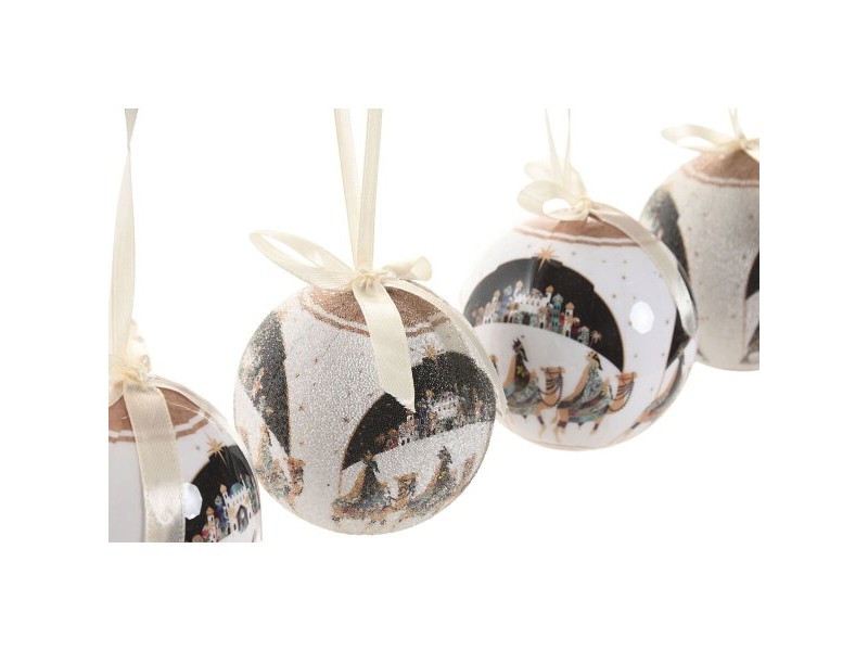 Коледни топки Home ESPRIT Многоцветен PVC (14 Части)