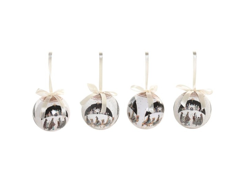 Коледни топки Home ESPRIT Многоцветен PVC (14 Части)