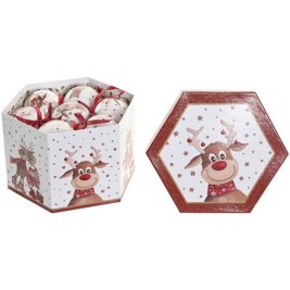 Коледни топки Home ESPRIT Многоцветен PVC (14 Части)