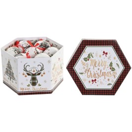 Коледни топки Home ESPRIT Многоцветен PVC (14 Части)