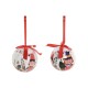 Коледни топки Home ESPRIT Бял Червен PVC Мечка Орехотрошачка (14 Части)