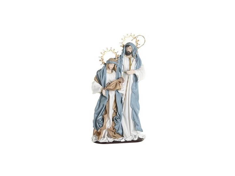 Рождествена Коледна Сцена Home ESPRIT Син Бял 48 x 28 x 90 cm