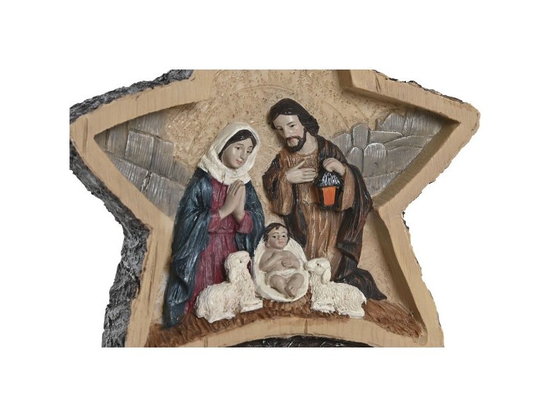 Рождествена Коледна Сцена Home ESPRIT Многоцветен Смола 15 X 5 X 16,5 CM