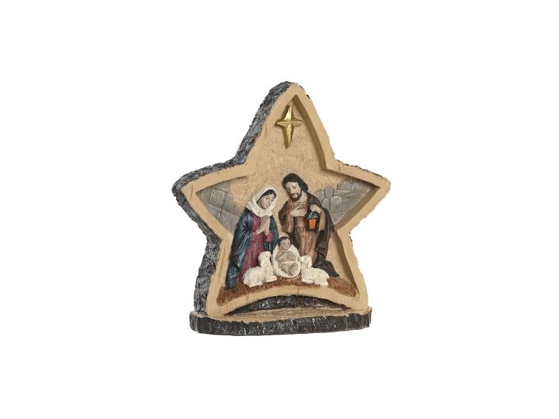 Рождествена Коледна Сцена Home ESPRIT Многоцветен Смола 15 X 5 X 16,5 CM