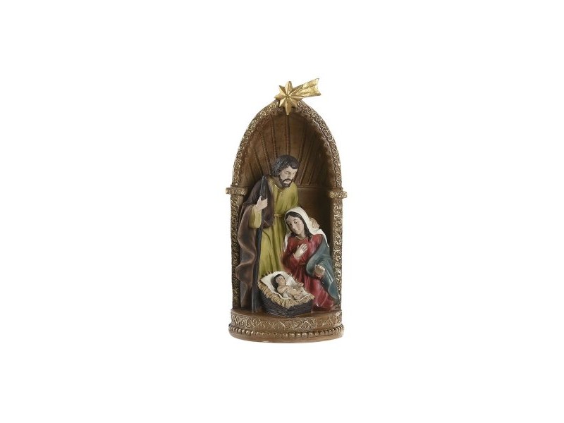 Рождествена Коледна Сцена Home ESPRIT Многоцветен Смола 11 x 10,5 x 22,5 cm