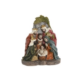 Рождествена Коледна Сцена Home ESPRIT Многоцветен Смола 17,5 X 9 X 20,5 CM