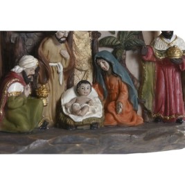 Рождествена Коледна Сцена Home ESPRIT Многоцветен Смола 21 X 8 X 12,5 CM