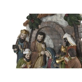 Рождествена Коледна Сцена Home ESPRIT Многоцветен Смола 21 x 6 x 19 cm