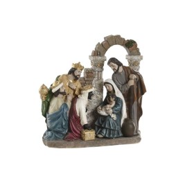 Рождествена Коледна Сцена Home ESPRIT Многоцветен Смола 20,5 x 8,5 x 20,5 cm
